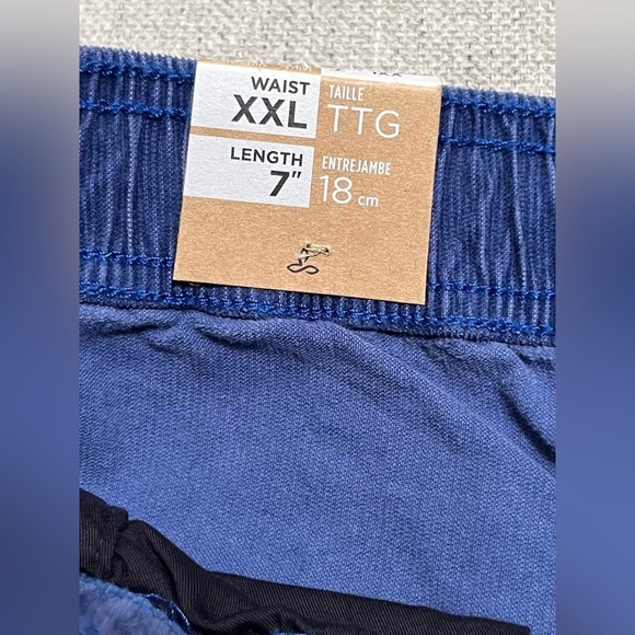 prAna Canyon Camp 7" Shorts Men’s Size XXL Organic Cotton Rich Sapphire - Picture 5 of 8